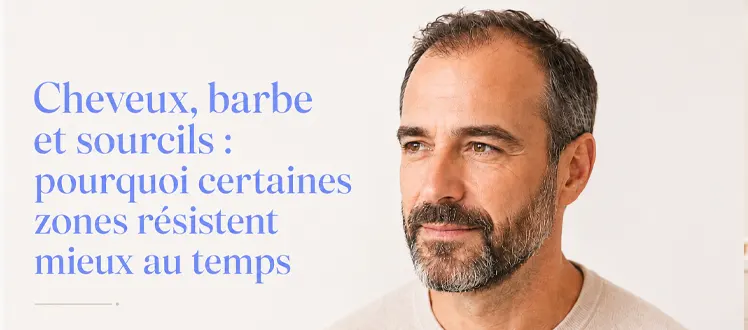 Cheveux, barbe et sourcils pourquoi certaines zones résistent mieux au temps